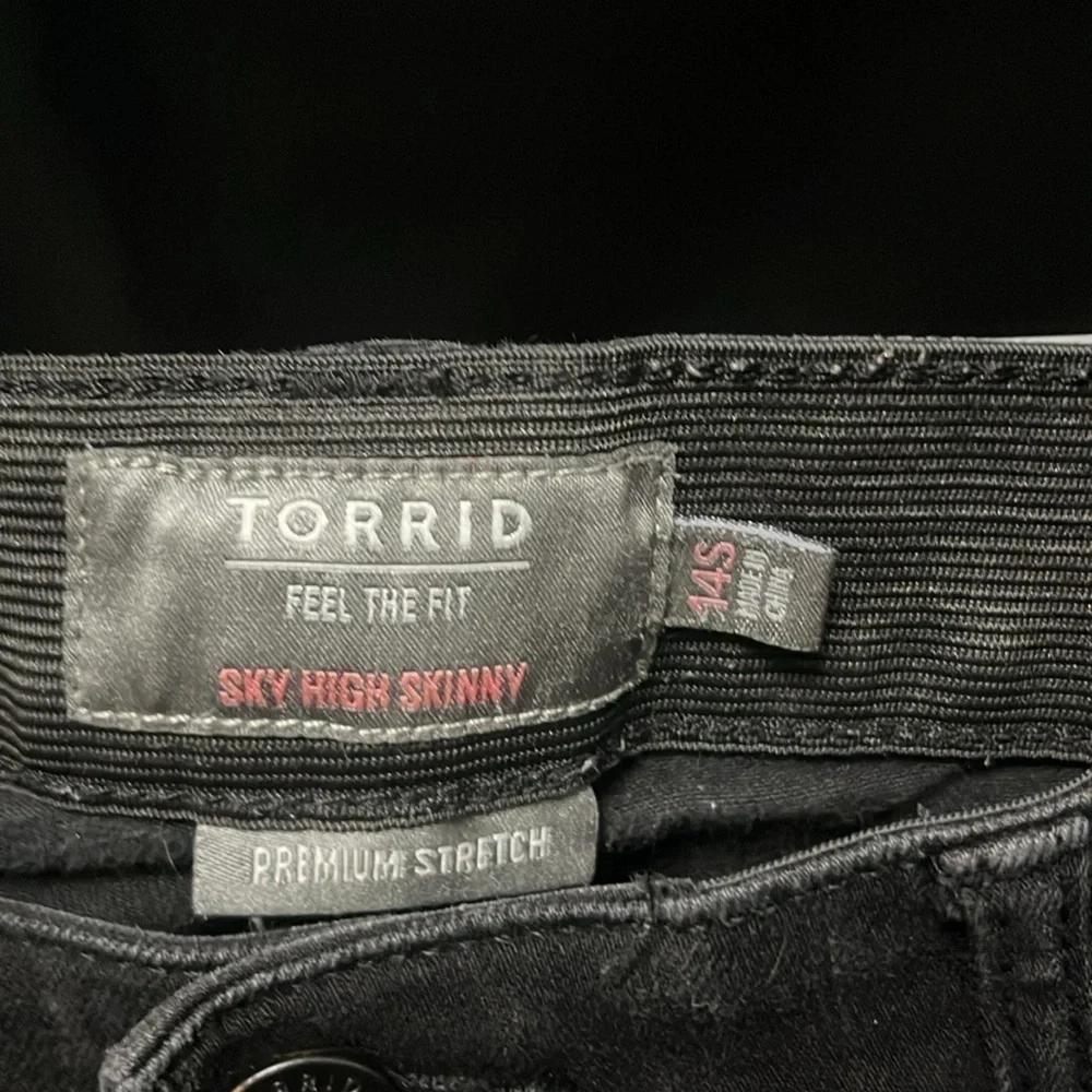 Torrid- sky high skinny black jeans